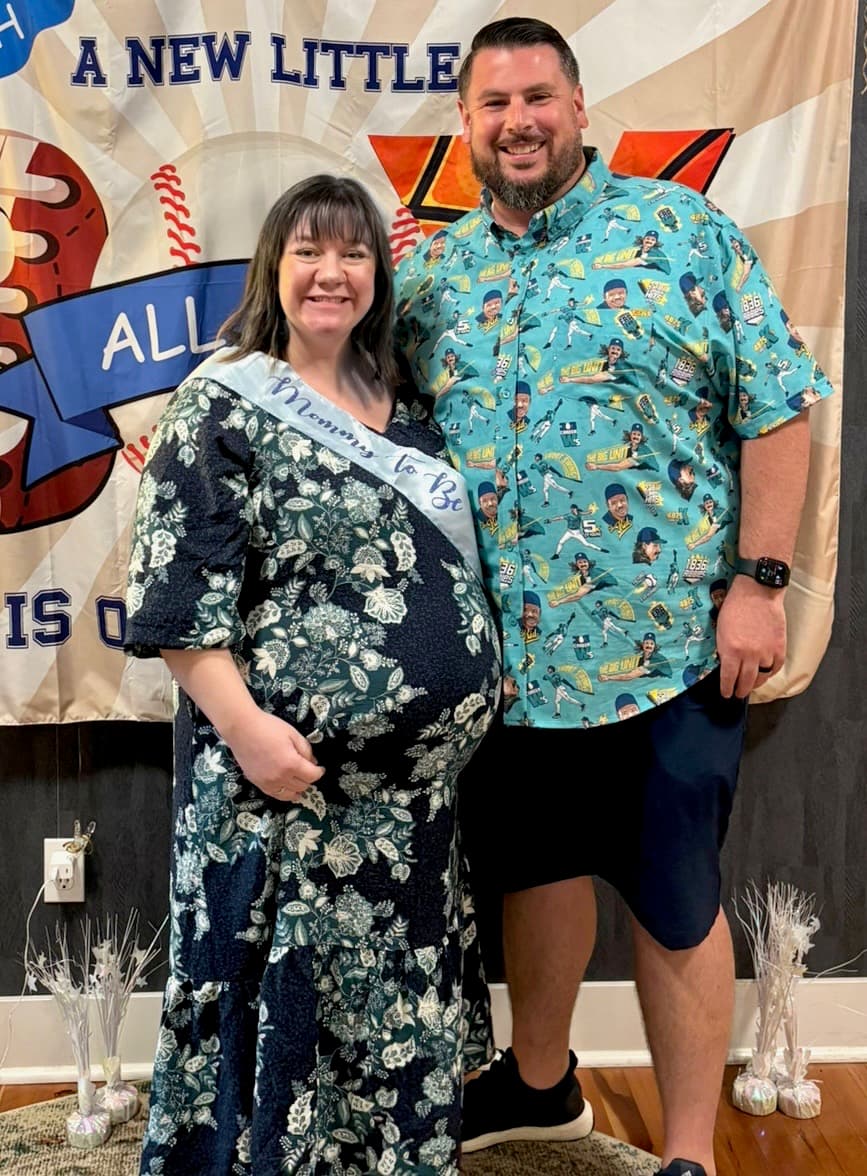 Harley and Teryn during pregnancy